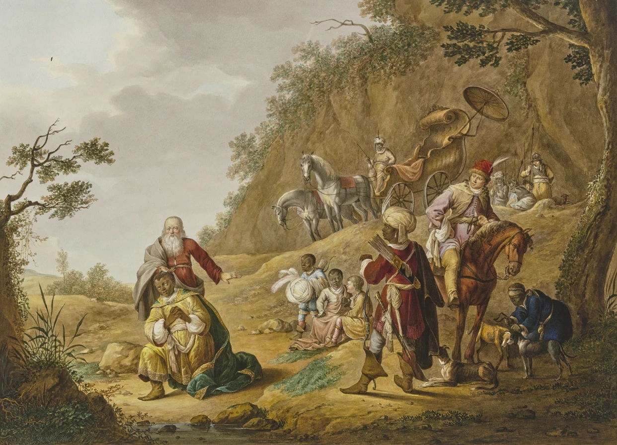 1777-Johann Friedrich Morgenstern - Il battesimo del funzionario della regina etiope Candace Amanitore